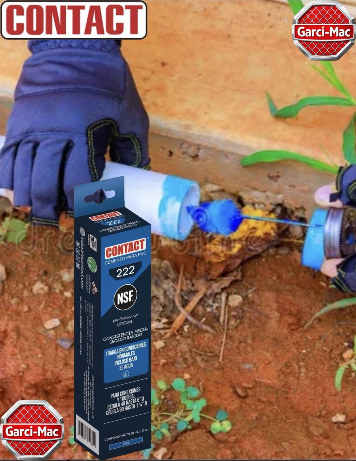 PEGAMENTO PVC CONTACT TUBITO 60 ML