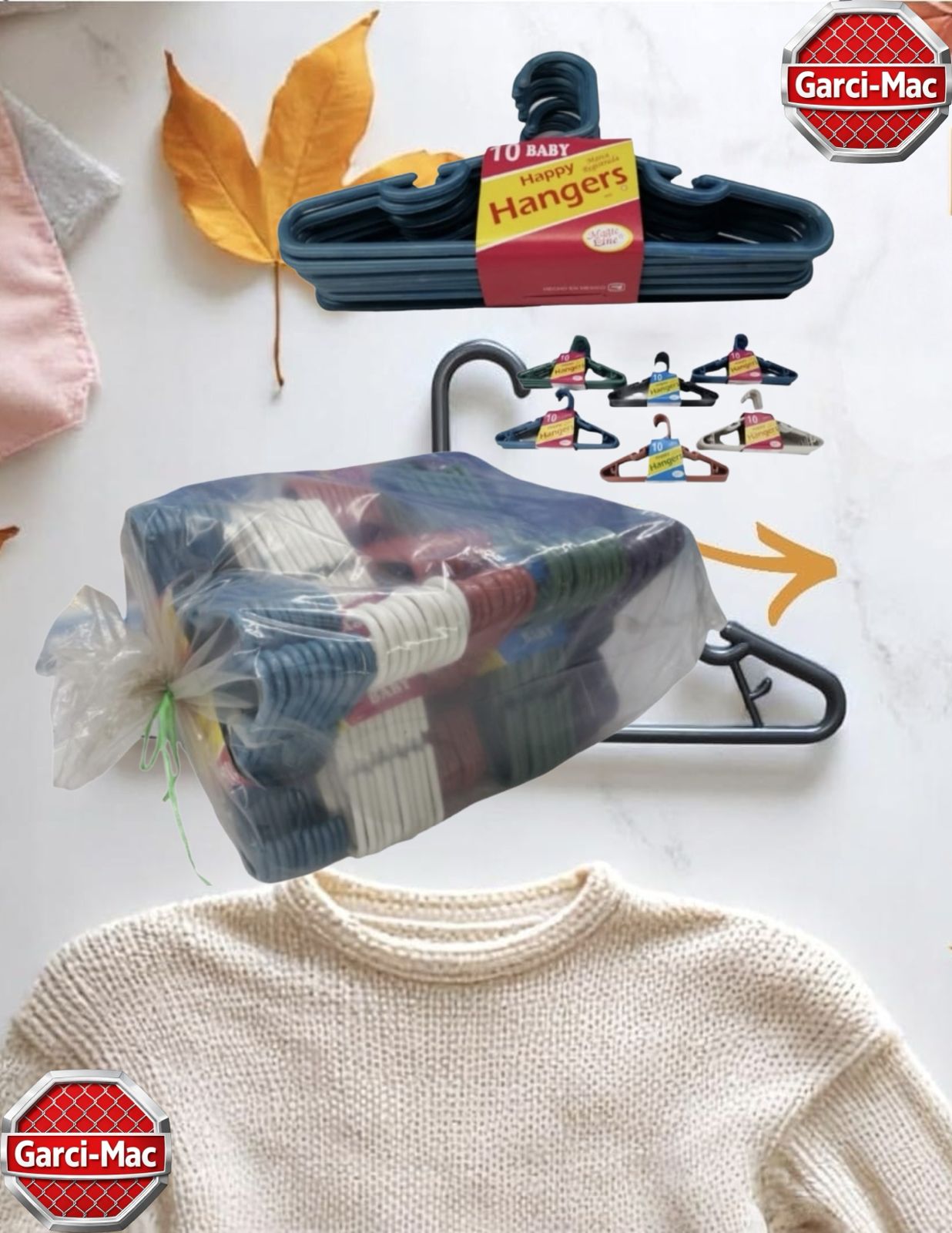 GANCHOS PARA LA ROPA BULTO CON 20 PAQUETES