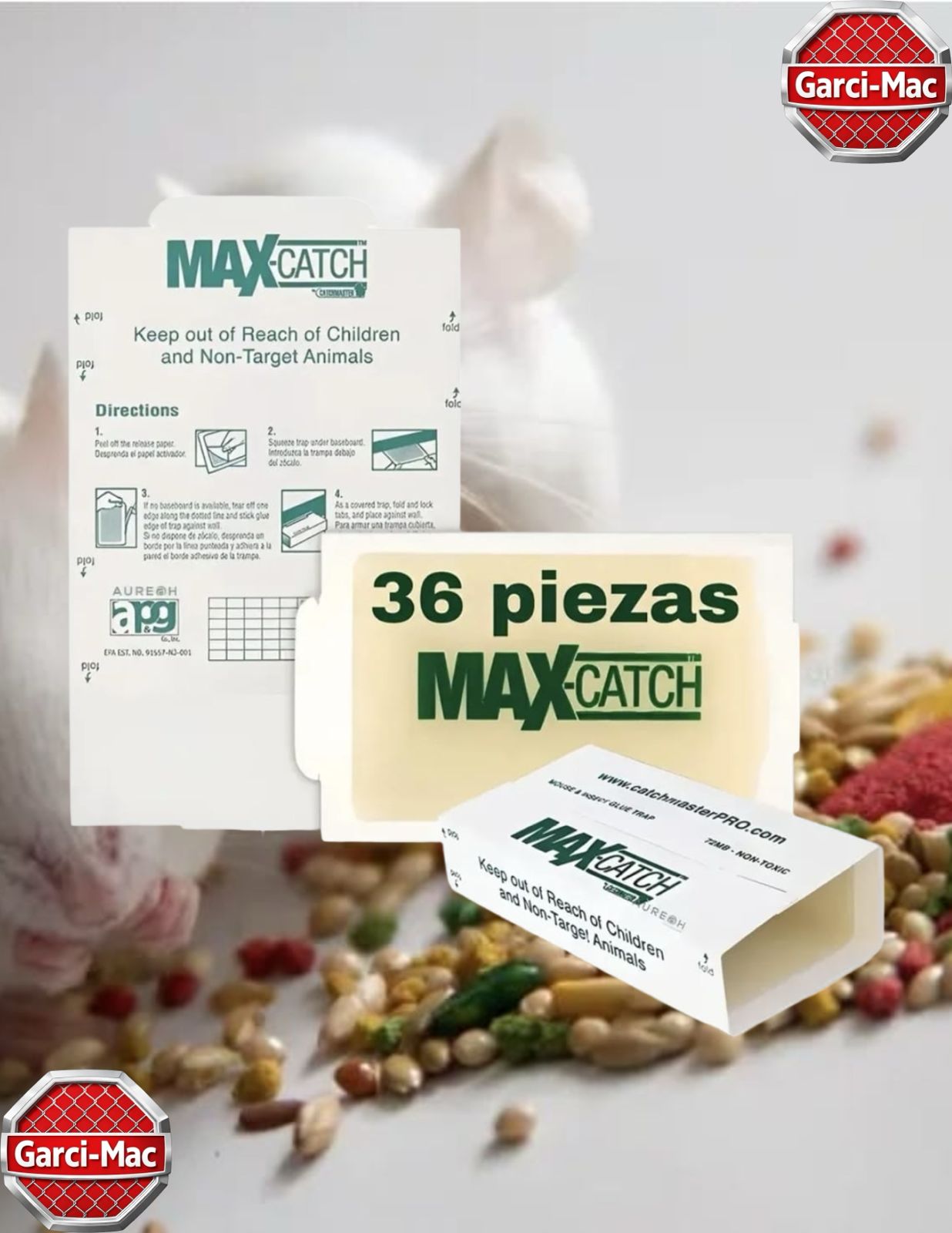 VENENO PEGA RATA DE PAPEL MAX CATCH