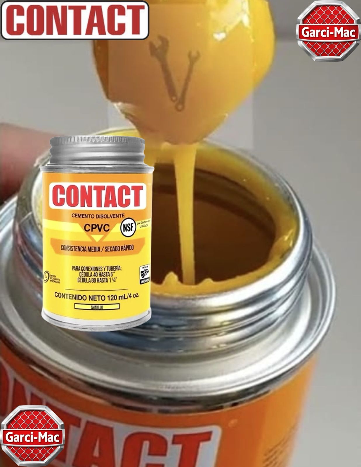 PEGAMENTO CPVC CONTACT LATA 120 ML